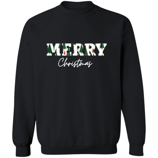 Merry Christmas Tree Print Sweater