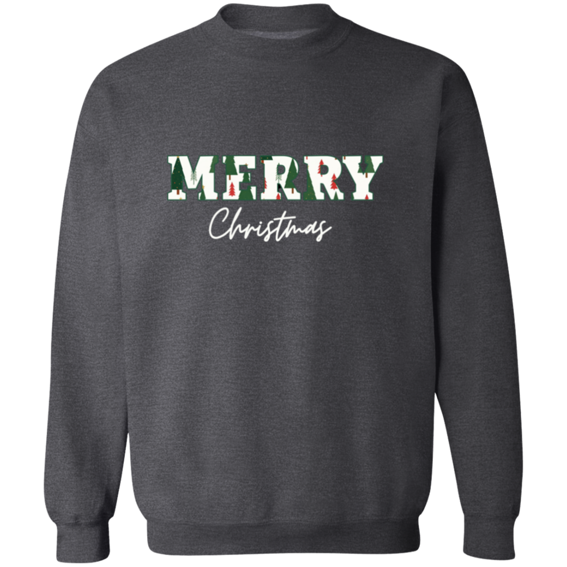 Merry Christmas Tree Print Sweater