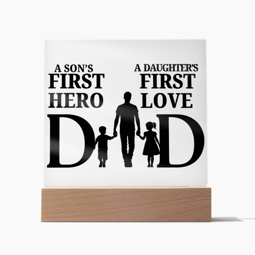 First Hero & First Love Plaque for Father