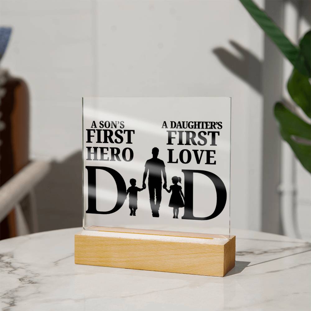 First Hero & First Love Plaque for Father