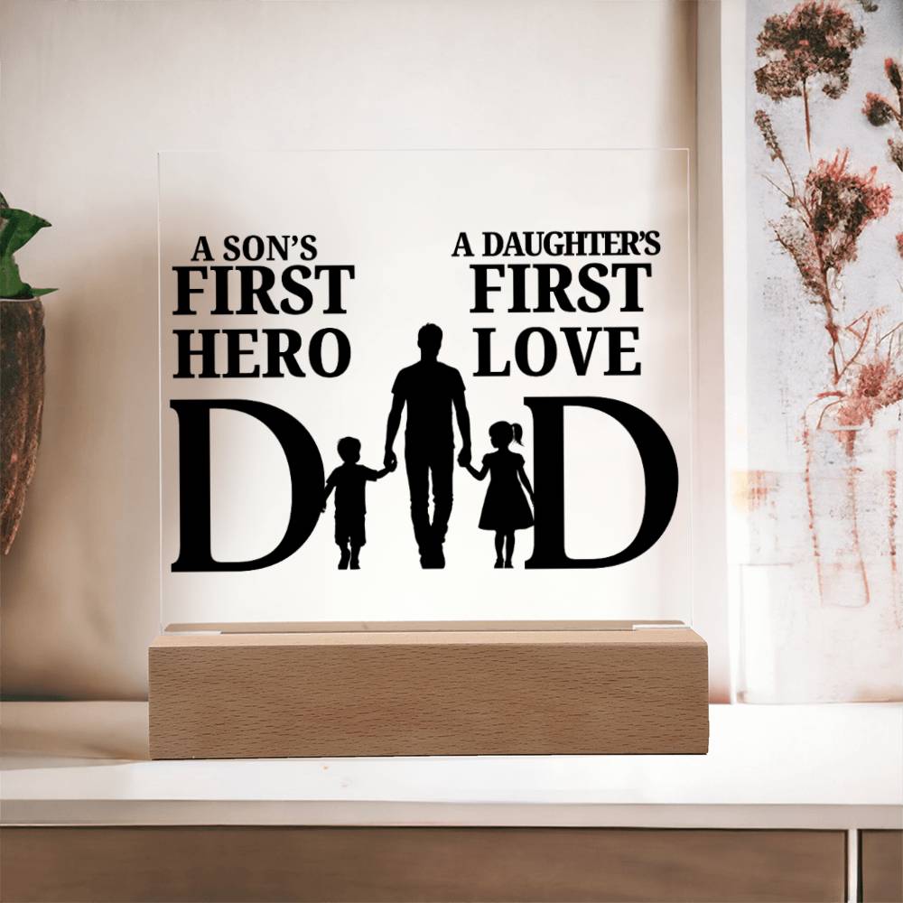 First Hero & First Love Plaque for Father