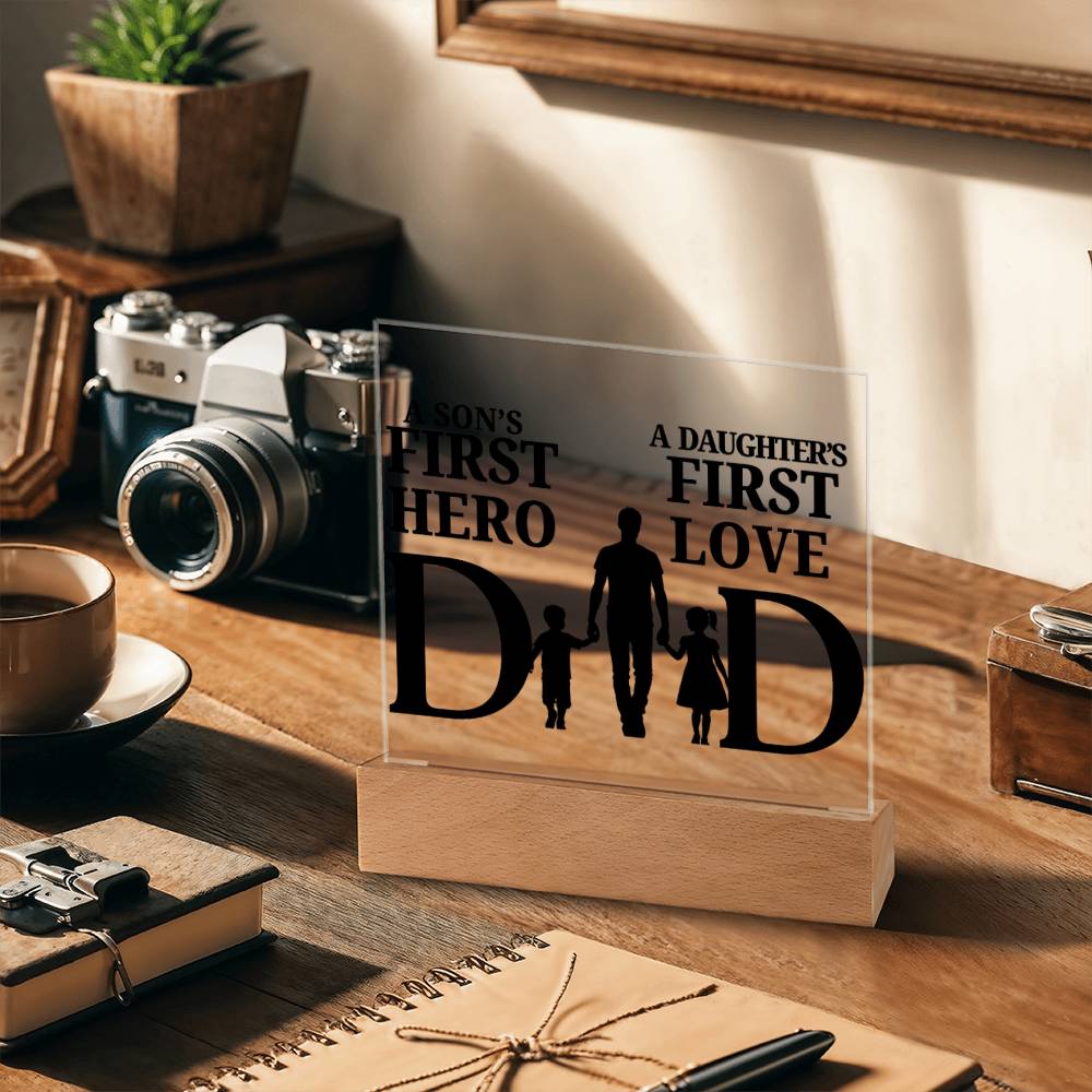 First Hero & First Love Plaque for Father