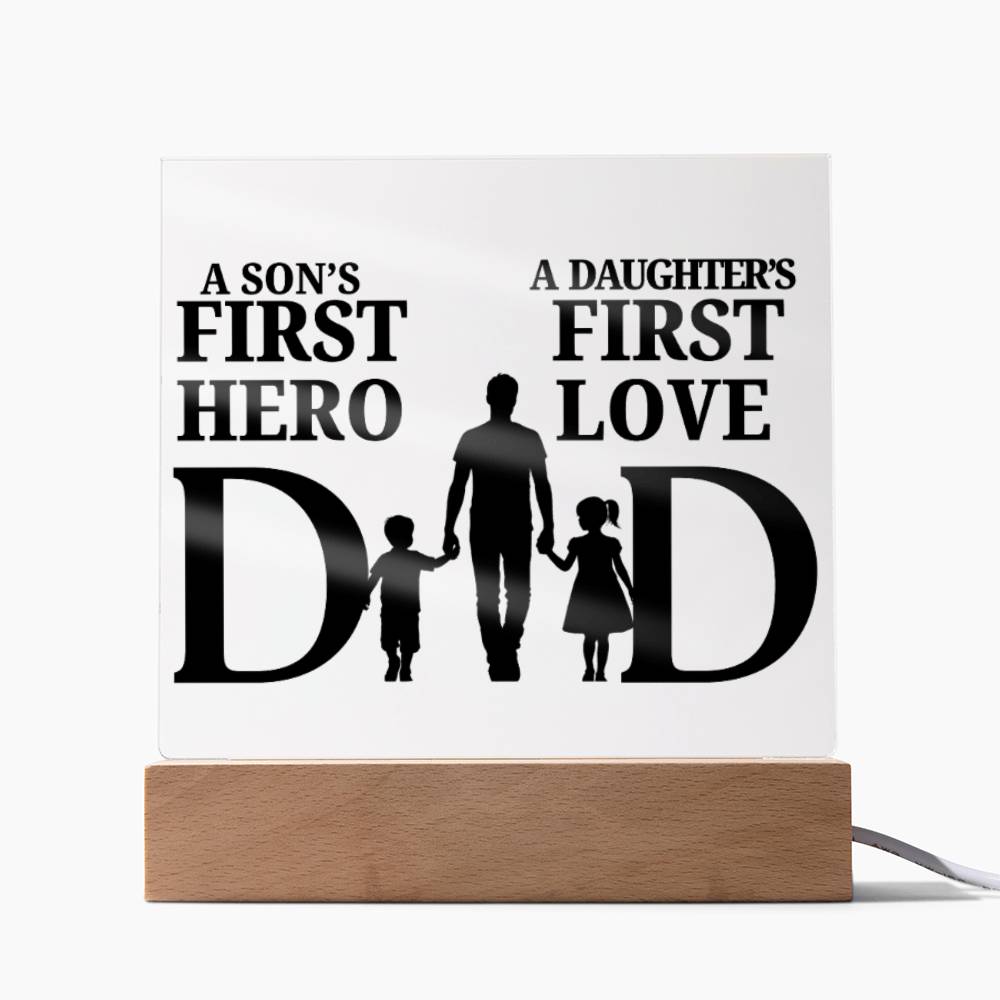 First Hero & First Love Plaque for Father