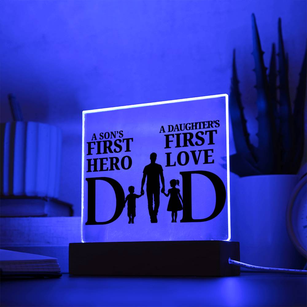 First Hero & First Love Plaque for Father